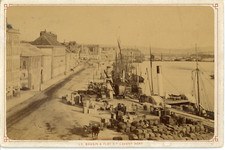 France, Boulogne sur Mer, Le Bassin à Flot and the Avant Port Vintage albumen