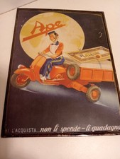 Plaque tole Publicité Vespa