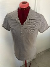 tee shirt rayé beige/marron ESPRIT XL (42) col polo