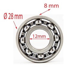 12mm 28mm  Roulement à Billes  12x28x8