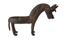 Cheval Dogon en bronze –