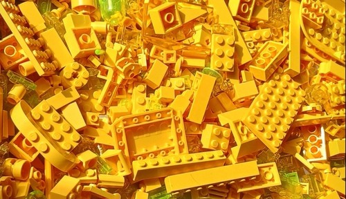 Lego vrac 250g jaune - vrac,
