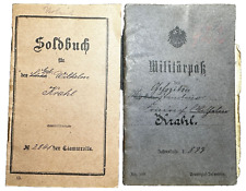 Original WWI German Army Soldbuch & Military Pass KRAHL Wounded Poland Bzura 191