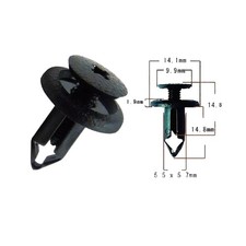 Clips Noir Rivet pour Honda St