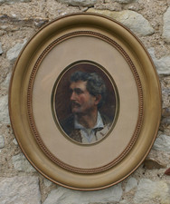 Un bel homme tableauHuile sur toile de Cecile Hertz Eyrolles. Vente d'atelier