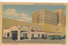 Navel base Bus Terminal Corpus Christi Texas TX unmailed linen #660