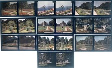 10 Autochromes Stéréo/Verre Le Parc de Bagatelle Format 6x13 Ca 1905