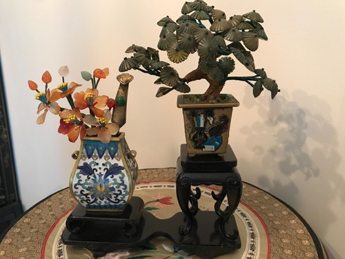 Cloisonne pot jardiniere - cloisonne,