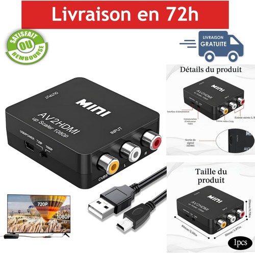 Adaptateur rca vers - vers, hdmi