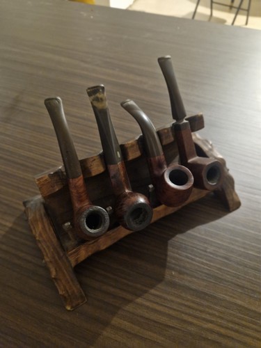 Porte pipes sculpté bois - en,
