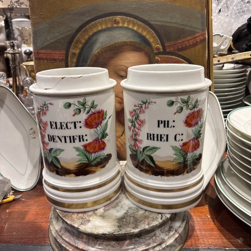 Antique pharmacy jars - antique,