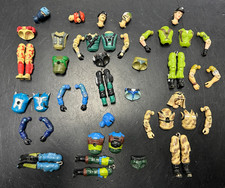 Vintage GI Joe Cobra 3.75 Figure Body Parts LOT Dial Tone Lady Jaye Barbecue +