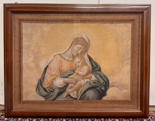 Grande huile sur toile - , ecole