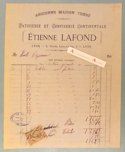 Etienne lafond facture - etienne,