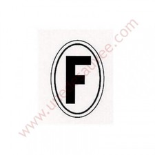AUTOCOLLANT STICKER " F "