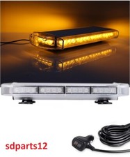 Barre Rampe Plate LED Amber Lumineuse Stroboscopique d'Éclairage Sécurité 12-24V