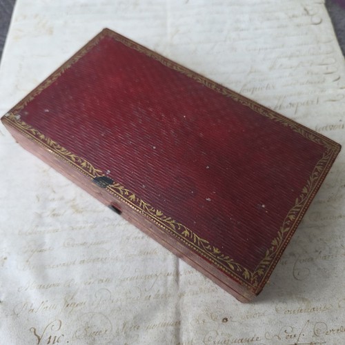 Rare ecrin boîte cuir - en,