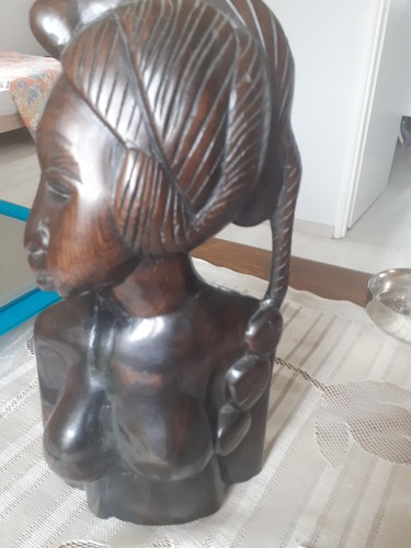 Buste femme africaine bois - africaine,
