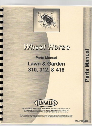 Wheel horse 310 312 - lawn, &