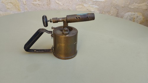 Ancienne lampe souder laiton - ancienne,