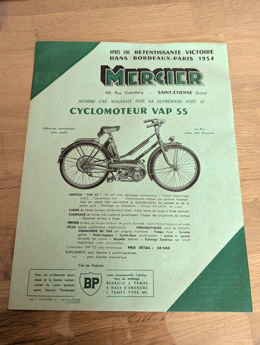 Publicité vélo cyclomoteur - publicité,