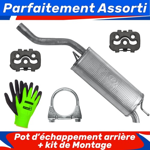 Pot échappement arrière - pot,