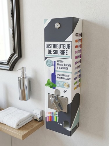 Distributeur mural brosses - , à