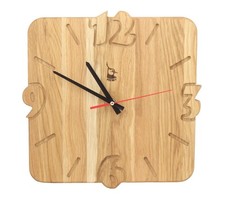HORLOGE MURALE EN BOIS DE