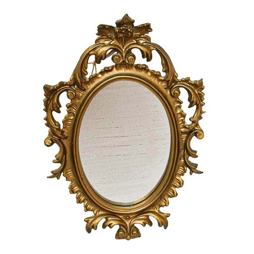 Petit miroir glace cadre - , ovale