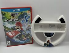 Mario Kart 8 (Nintendo Wii U 2014) CIB & Steering Wheel Bundle