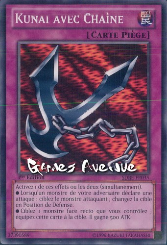 Kunai avec chaine - yu-gi-oh,