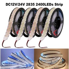 Double Rangée LED Bande Ruban 2835 2400LED Blanc chaud Strip Lampe Haute Lumière