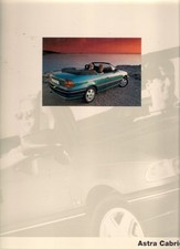 Opel Astra Cabriolet 1993 Geneva Motor Show Launch Press Pack In English 