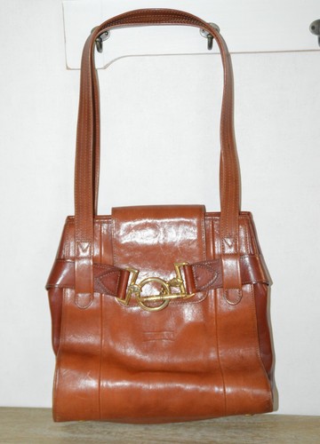 Sac cuir marron vintage - cuir,