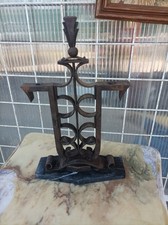 Rare pied de lampe fer forgé