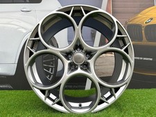 4X R18 Pouce 5x110 Alfa Romeo Stelvio Style Hyper Noir Roues : Pour Giulia