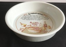 Moule à manqué à clafoutis  en Porcelaine L'Hirondelle - Pillivuyt - COMME NEUF