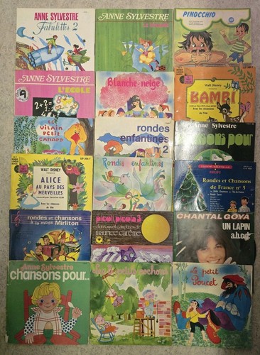 Lot disques vinyles 45 - de,