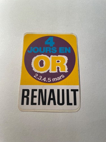 Sticker autocollant ancien