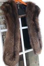 Col fourrure véritable renard