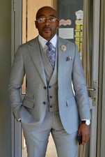 Hommes Gris Costumes Créateur