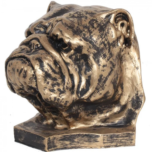 Statue tête chien - tête, de