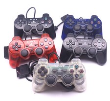 Sony Playstation 2 PS2 Controller OEM Dualshock Tested Black Blue Red - You Pick