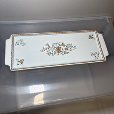 Sainfoin Gien France Sandwich Vanity Perfume Jewelry Tray Rectangular 14”X6” EUC