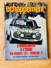 ECHAPPEMENT 1979 104 PEUGEOT ZS 2 SUNBEAM TI BMW 530 TURBO 3L COUPE R5 195 PAGES
