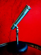 Vintage 1960's Altec 683B dynamic cardioid microphone w Atlas stand 633A PROP