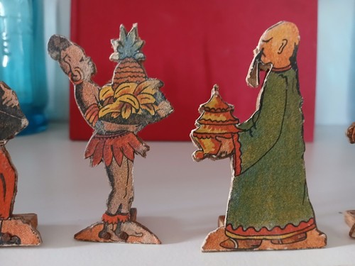 Jouet ancien bois figurine - ancien,