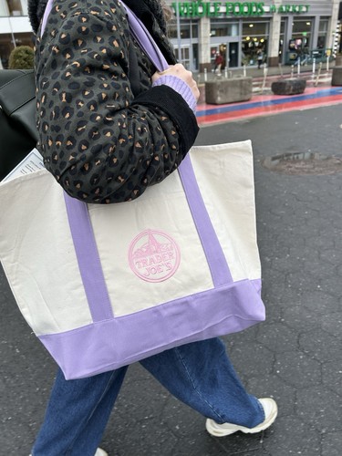 Trader joe purple tote big - joe’s,