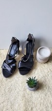 Sandals Italy Nero Giardini Size 7.5 USA / 38 EUR Shoes Ankle Strap Black Heel