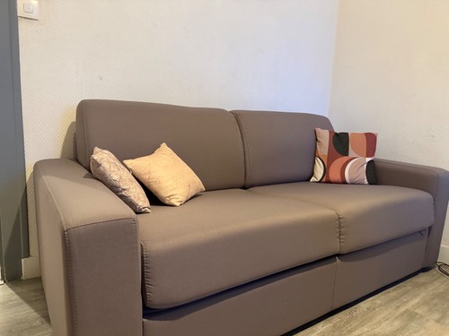 Canapé lit convertible - , gris